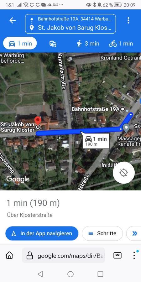 Warburg, Fewo "Sweet Home" 2,5 Zi- Eg-Separater Eingang - Parkplatz - Terasse- Komfortabel,Renoviert المظهر الخارجي الصورة